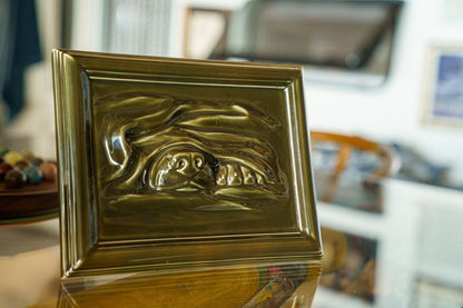 Dog Cremation Urn for Ashes - Dark Matte | Ceramic | Handmade Pet Urn - Pulvis Art Urns