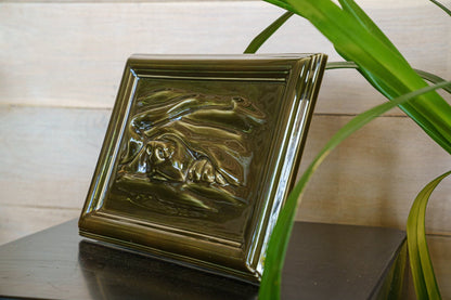 Dog Cremation Urn for Ashes - Dark Matte | Ceramic | Handmade Pet Urn - Pulvis Art Urns