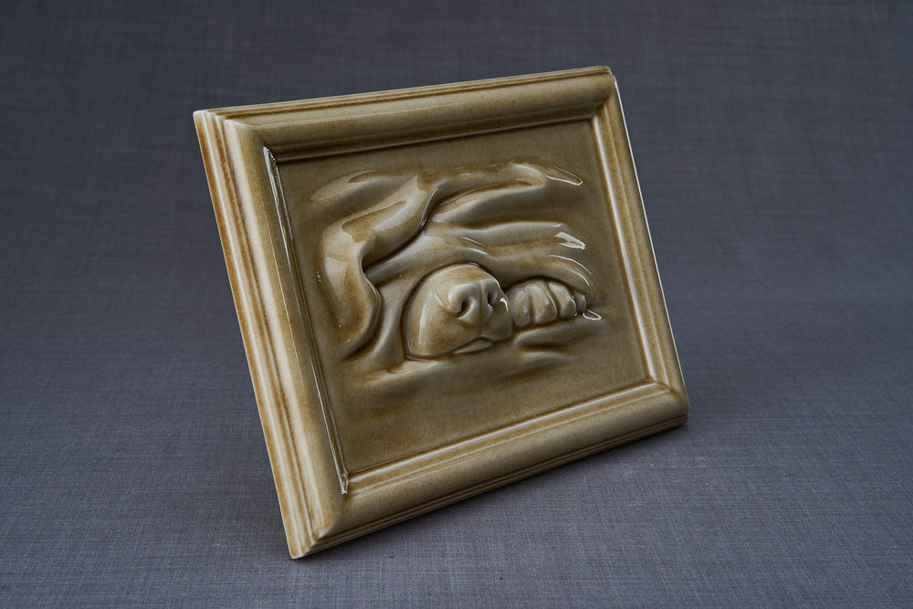 Dog Cremation Urn for Ashes - Dark Sand | Ceramic | Handmade
