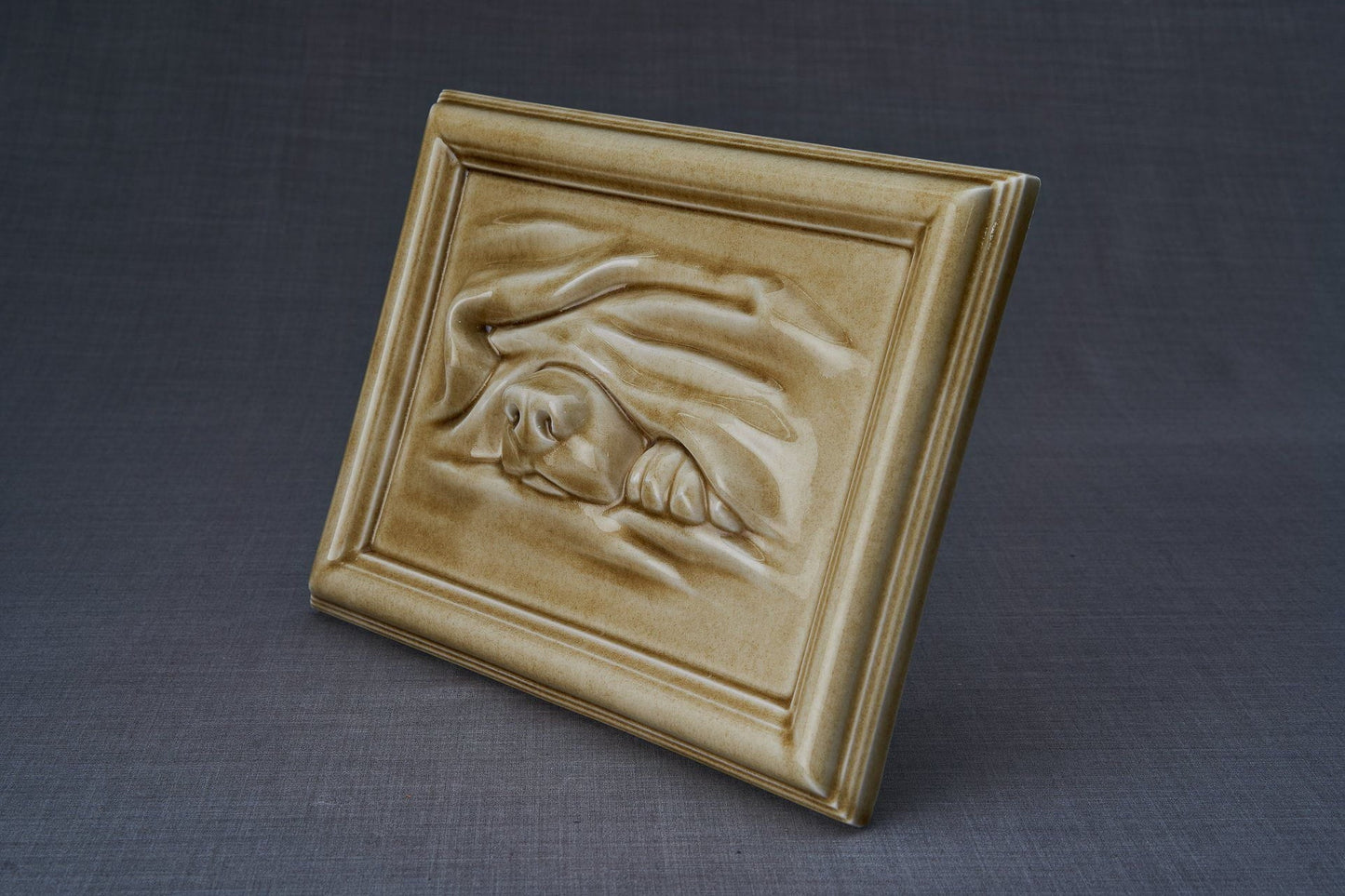 
                  
                    Dog Cremation Urn for Ashes - Dark Sand | Ceramic | Handmade
                  
                