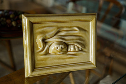 Dog Cremation Urn for Ashes - Dark Sand | Ceramic | Handmade Pet Urn - Pulvis Art Urns