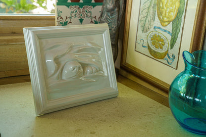 Dog Cremation Urn for Ashes - Off-white | Ceramic | Handmade Pet Urn - Pulvis Art Urns