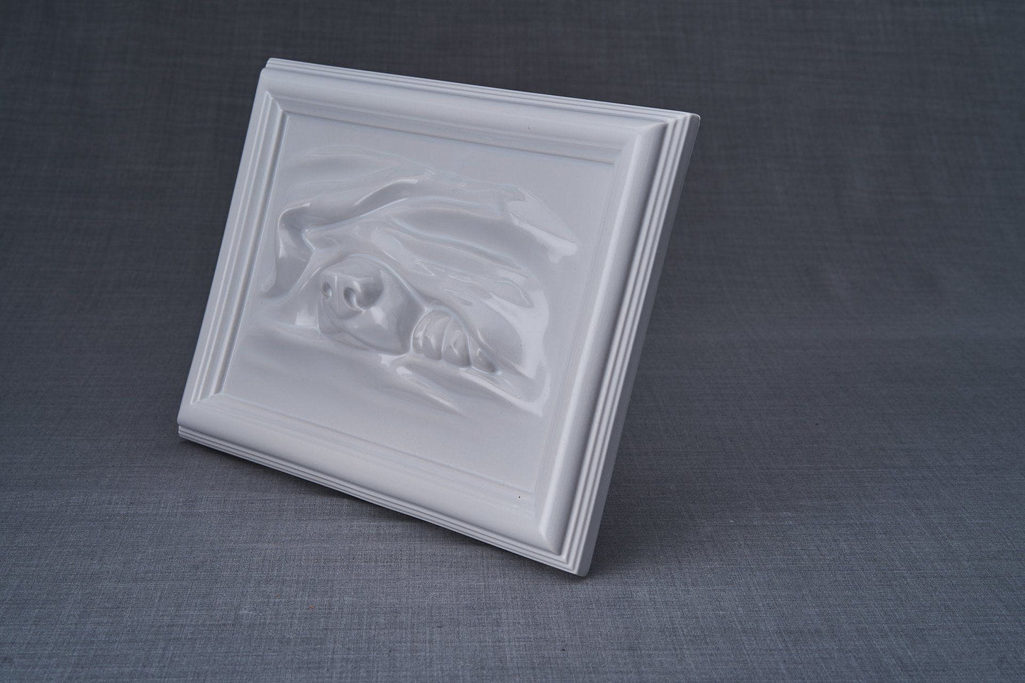 
                  
                    Dog Cremation Urn for Ashes - White | Ceramic | Handmade
                  
                
