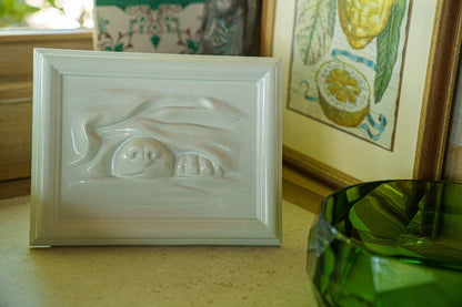 Dog Cremation Urn for Ashes - White | Ceramic | Handmade Pet Urn - Pulvis Art Urns