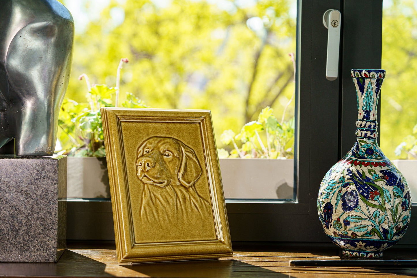 
                  
                    Pulvis Art Urns Pet Urn Labrador Pet Urn for Ashes - Amber Yellow | Ceramic | Handmade
                  
                