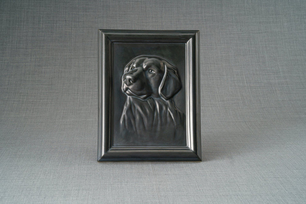 Pulvis Art Urns Pet Urn Labrador Pet Urn for Ashes - Dark Matte | Ceramic | Handmade