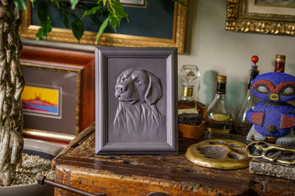 Labrador Pet Urn for Ashes - Grey Matte | Ceramic | Handmade Pet Urn - Pulvis Art Urns