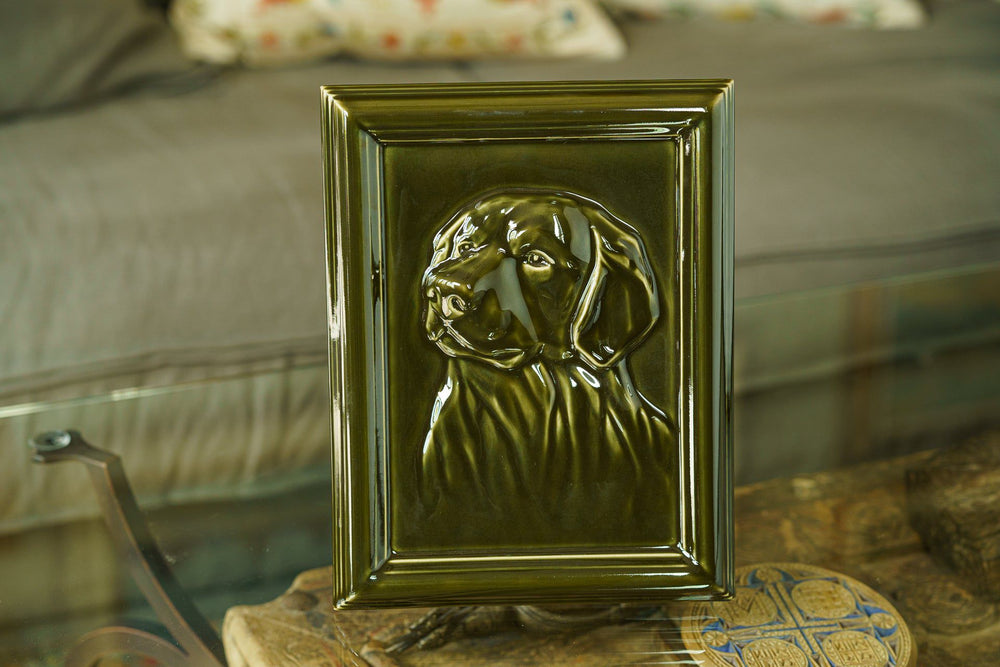 
                  
                    Pulvis Art Urns Pet Urn Labrador Pet Urn for Ashes - Oily Green | Ceramic | Handmade
                  
                
