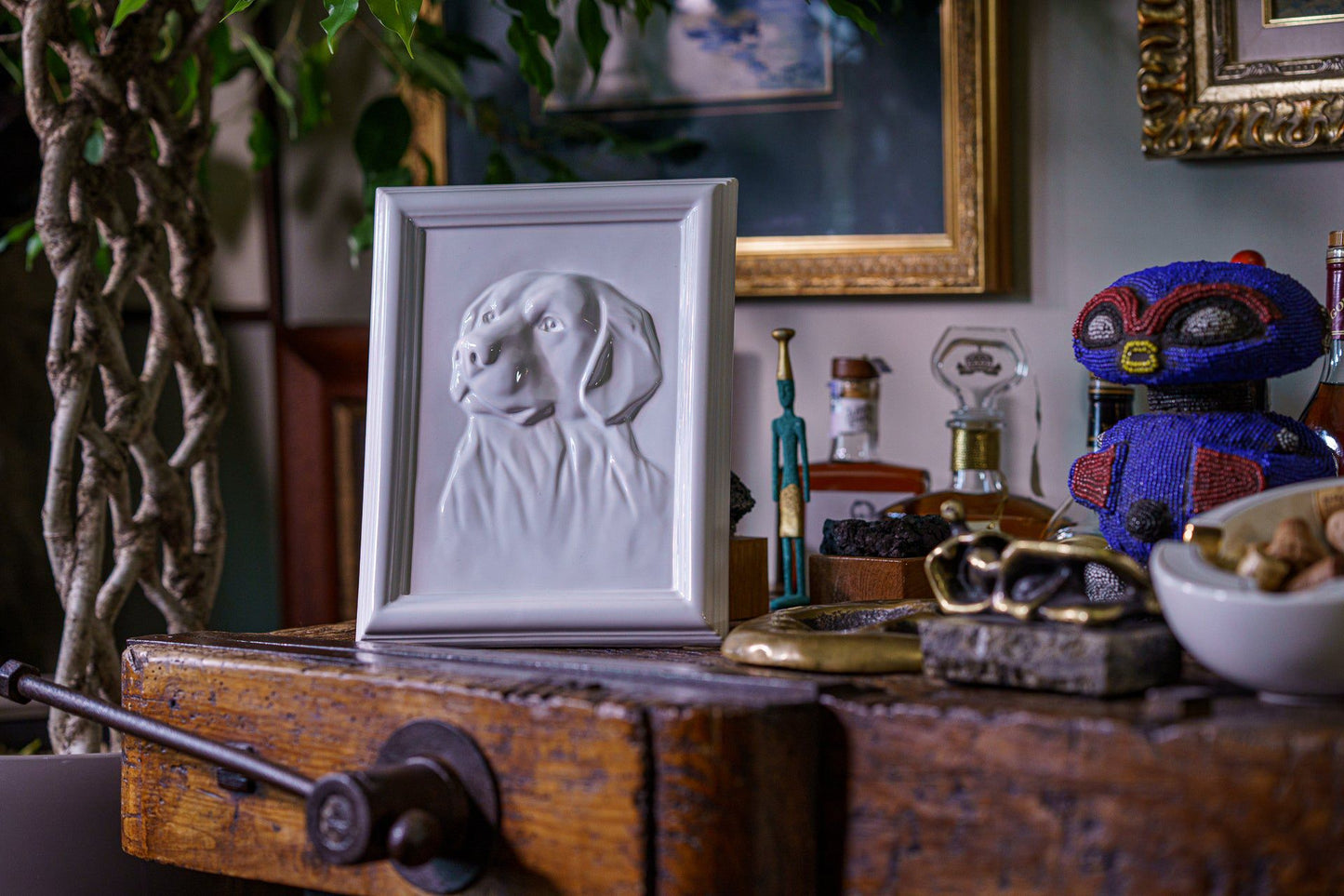 
                  
                    Pulvis Art Urns Pet Urn Labrador Pet Urn for Ashes - White | Ceramic | Handmade
                  
                