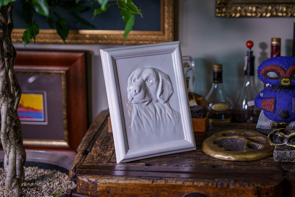 
                  
                    Pulvis Art Urns Pet Urn Labrador Pet Urn for Ashes - White | Ceramic | Handmade
                  
                
