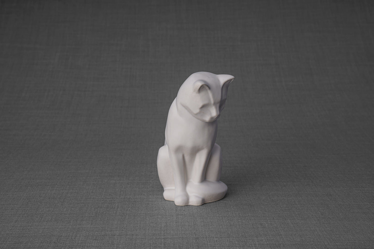 Pulvis Art Urns Pet Urn Mini Pet Urn for Ashes Neko - White Matte | Ceramic | Handmade