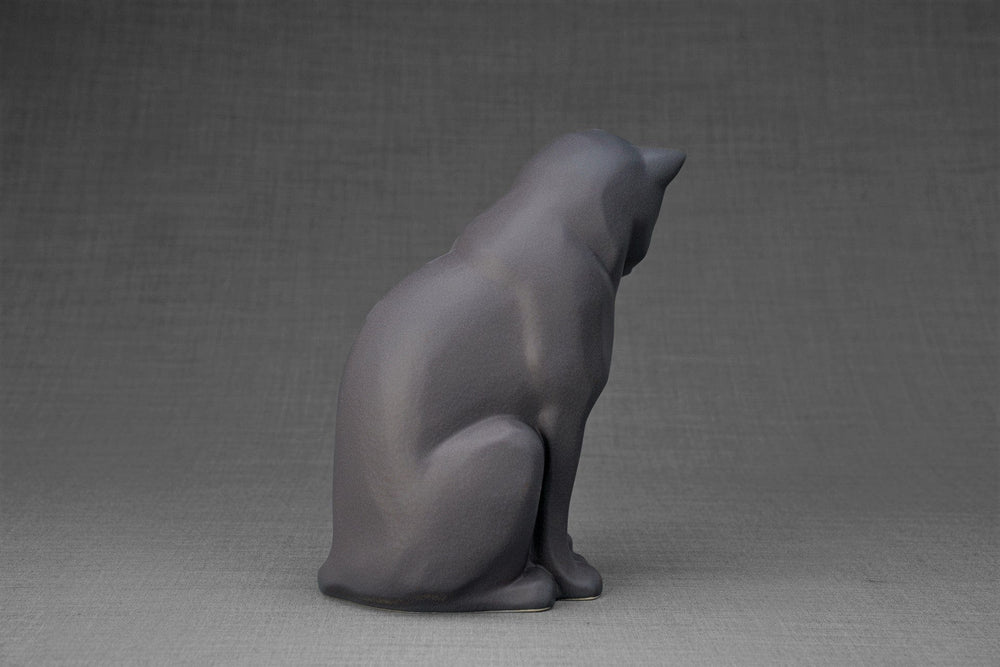 
                  
                    Pulvis Art Urns Pet Urn Neko Pet Urn for Ashes - Gray Matte | Ceramic | Handmade
                  
                