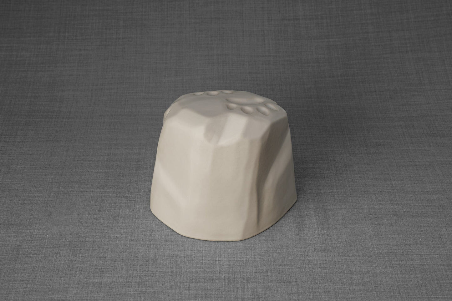 Pulvis Art Urns Pet Urn Paw Print Urn For Pet Ashes - White Matte | Ceramic