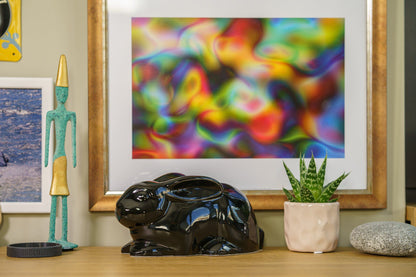 Rabbit Urn For Ashes - Lamp Black | Ceramic Bunny Urn - Pulvis Art Urns