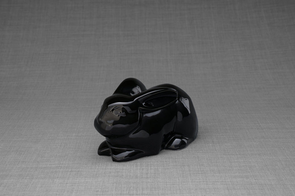 
                  
                    Pulvis Art Urns Pet Urn Rabbit Urn For Ashes - Lamp Black  | Ceramic Bunny Urn
                  
                