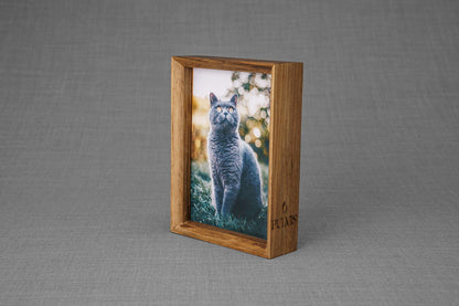 Memorial Picture Frame for Pets - Handmade | Genuine Walnut - Pulvis Art Urns