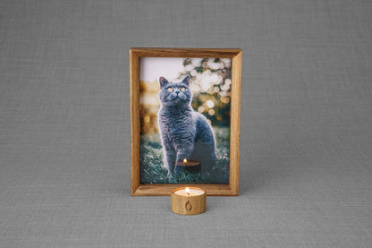 Memorial Picture Frame for Pets - Handmade | Genuine Walnut - Pulvis Art Urns