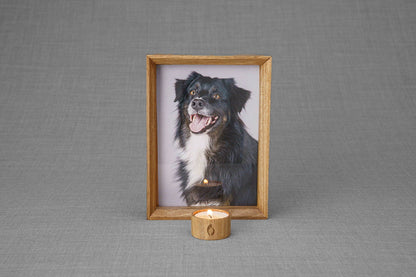 Memorial Picture Frame for Pets - Handmade | Genuine Walnut - Pulvis Art Urns